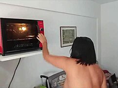 Hey Sarah, cooking sexy eggplant parmigiana in the kitchen?