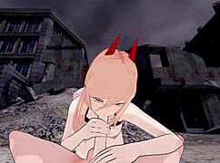 Koikatsu Denji Power Chainsaw Man Hentai Blowjob Handjob Cumshot