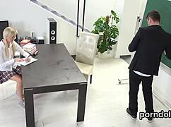 sultry bookworm tempted and banged by older instructor