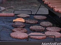 dick sucking babe eaten in horny party with heels and fingering!