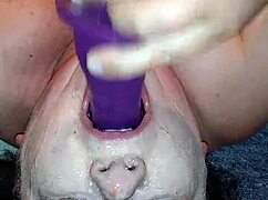 Ms. TL Gets Her Throat Messy with Dildo Toys!