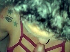 red crossdresser sucks big cock