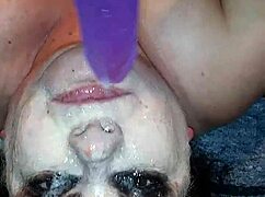 Ms. TL Gets Her Throat Messy with Dildo Toys!