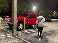 Wow, Carmela Clutch Shows Big Tits In Miami!