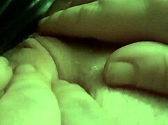 I am teasing and rubing my fat pussy as a horny redhead milf in homemade vid