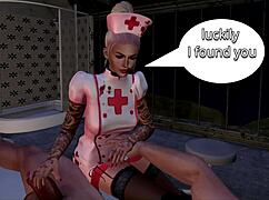 want to see the horny halloween nurse suck and fuck?