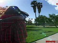 three babes with big tits engage in private interracial orgy with big black cocks