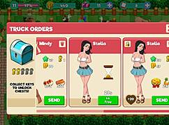 i'm playing nutaku booty farm and flashing my ass in this hentai game part 09