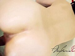 skinny mexican milf brunette gives deepthroat blowjob in hotel for valentine's