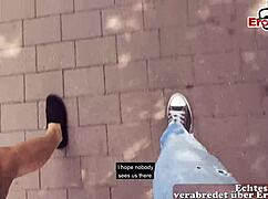 Skinny Teen Picked Up For Outdoor POV Sex