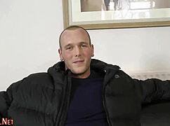 Heeled Hottie Jerks Cock In Stockings