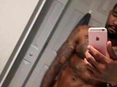 Yo, check this big dick getting wet in the shower!