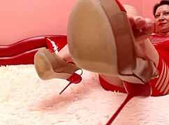 i'm dangling my beautiful high heel shoes, oops i mean feet, for milf fetish fun