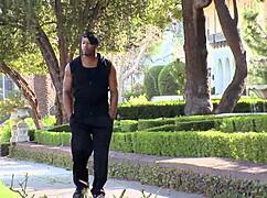 black stud deep throats white cock, feeling intense pleasure before anal fuck