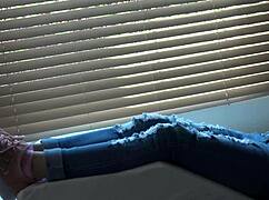 Kristy Shows New Sneakers in Glamour Feet Fetish Scene