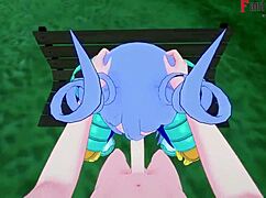 Nejire hado gives pov blowjob in boku no hero fantasy