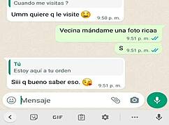 Horny colombian teen neighbor sends whatsapp video of her big ass and monster cock orgasm.