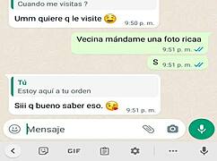 Horny colombian teen neighbor sends whatsapp video of her big ass and monster cock orgasm.