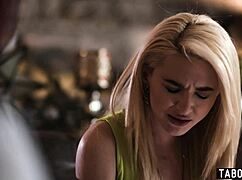 blonde teen 18+ lola fae with tattoo and small tits gets into hardcore taboo sex trouble