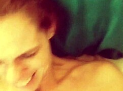 she makes him cum all over her face with toys and handjob