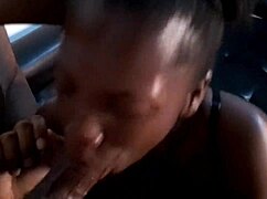 Thick Ebony Babe Sucks Dick To Facial Cum