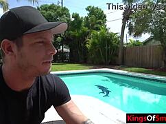 Foreign Step Sister Feels Passion Giving Blowjob In Pool