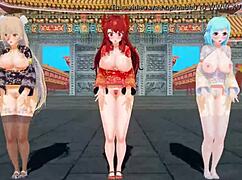 Chinese virtual YouTubers celebrate New Year with MMD flair by KKVMD