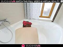 Angie Elif in Bathroom Scene with VR