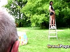 Smooth pussy on top pounds from big cock