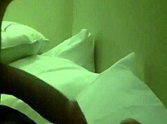 Vanessa receives a facial from a shemale during intense blowjob session