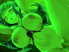 in this hentai game, the dream demon-chan works hard with priest lulu, getting bent over for doggystyle