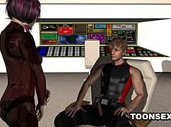 3D cartoon emo babe sucks cock and gets fucked hard! Bent over doggystyle!