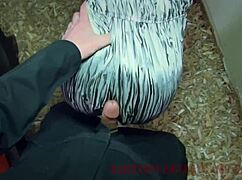 Bound Ebony Goddesses Worshipping Ass In Interracial BDSM