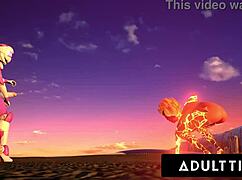 Futa Sentai Squad - Big Titty Futanari Femdoms Dominate With Facial and Creampie