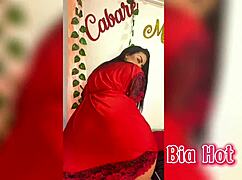 Bia hot morena dances funk until naked