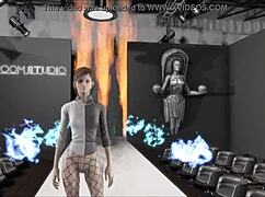 fallout 4 sporty fashion on fire? so sexy.