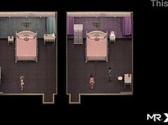 lust epidemic pregnant gets cum on face in anime hentai cartoon.