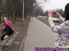 Lesbian Teen Babe Fingers Cunt in Shower with Kissing and Big Tits