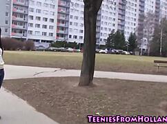 Lesbian Teen Babe Fingers Cunt in Shower with Kissing and Big Tits