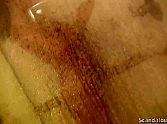 hotty bobbi in shower, guy licks her pussy to orgasm.