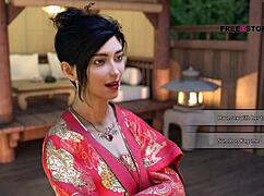 Atlas fucks Ling Guo in 69, handjob, and reverse cowgirl