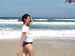 African Woman Walks Naked On Southern Beaches After Intense Sex