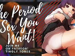 Experience the emotional period sex roleplay with your asmr boyfriend.
