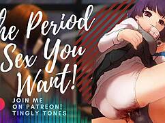 Experience the emotional period sex roleplay with your asmr boyfriend.