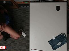 I talked that brunette hottie into ridin' my dick, she has big tits