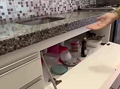 My neighbor called me to fix her sink, I put my hose in her