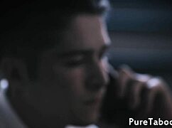 teen in doggystyle scene with facial