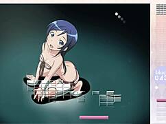 aragaki ayase strips down in a wild arkanoid game with ripped clothes.