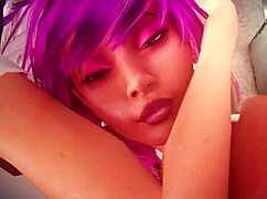 Blonde Hentai Shemale Feels Intense Pleasure in Wild Action