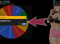 Exciting Wheel Of Sex Game With Jerking Off, Buttplug, And Blowjob By Sexy Pornstar